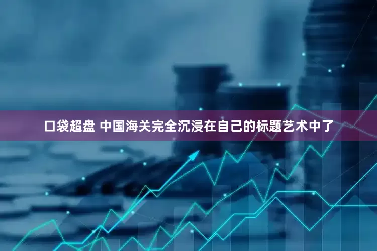 口袋超盘 中国海关完全沉浸在自己的标题艺术中了